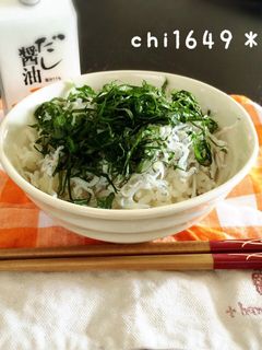 簡単しそしらす丼-レシピのメイン写真