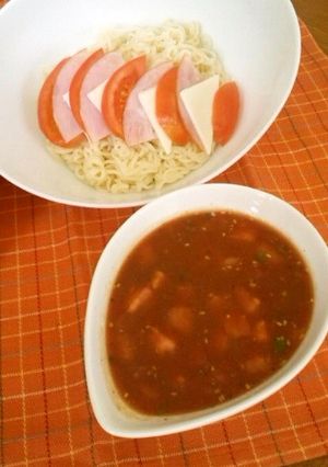 トマト120%冷やしぶっかけラーメン♪-レシピのメイン写真