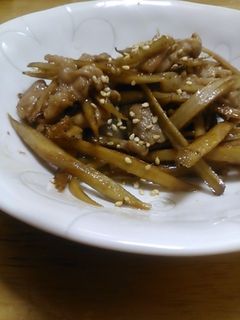 豚とごぼうの炒め煮-レシピのメイン写真