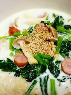 クリーミー塩ラーメン☆カルシウム補給-レシピのメイン写真