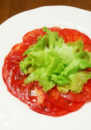 柔らかいトマトの切り方♪(薄く切る方法)-レシピのメイン写真
