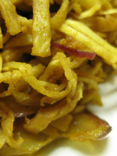 切り干し大根と紫玉ねぎのカレー風味炒め-レシピのメイン写真