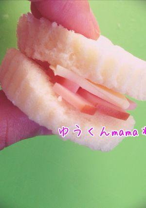 離乳食完了期おやつ☆蒸しパンサンドイッチ-レシピのメイン写真