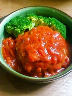 トマト煮込みハンバーグ-レシピのメイン写真
