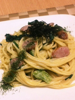 ほうれん草とウィンナーのクリームパスタ-レシピのメイン写真