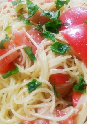 早ゆで1分！簡単♪美味しい♪冷製パスタ-レシピのメイン写真