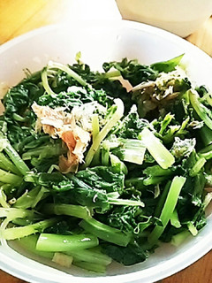 間引き菜(大根葉など)の塩漬け-レシピのメイン写真