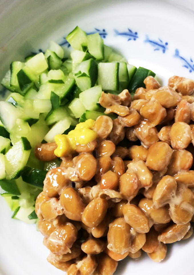 胡瓜の消費に☆簡単納豆和え-レシピのメイン写真