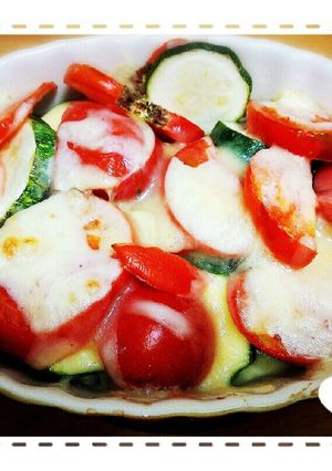 トマトとズッキニーのチーズ焼き-レシピのメイン写真