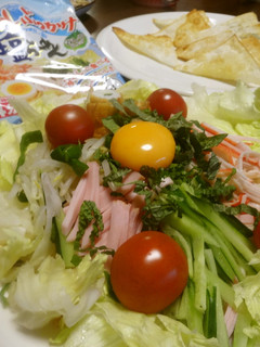ヘルシー具たっぷり☆目玉冷やしラーメン-レシピのメイン写真