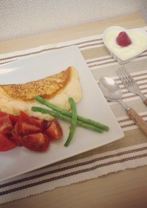 簡単ふわっふわモンサンミッシェルオムレツ-レシピのメイン写真