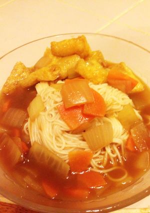 カレースープinそうめん-レシピのメイン写真