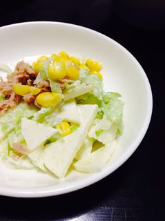 さっぱり☆りんごとレタスのマヨサラダ-レシピのメイン写真