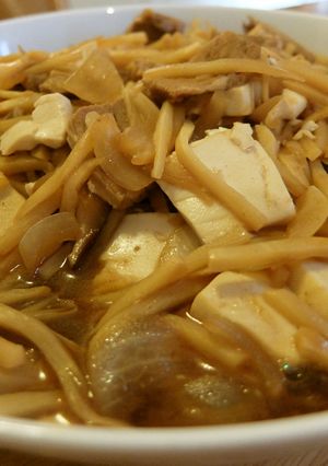 竹の子と椎茸の甜麺醤炒め-レシピのメイン写真