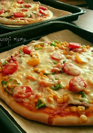 HBで作る☆ふかもっちピザ生地-レシピのメイン写真
