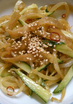 簡単　クラゲ　もやし　キュウリの　サラダ-レシピのメイン写真