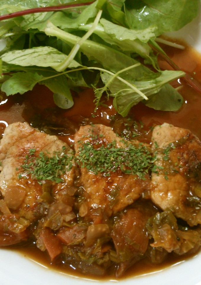 簡単　豚ヒレ肉の　ソテー！　トマトソース-レシピのメイン写真