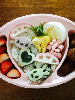 簡単キャラ弁☆ワカメご飯☆-レシピのメイン写真