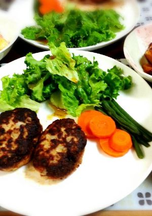 ゆで大豆入りハンバーグ-レシピのメイン写真