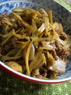 牛肉とごぼうの炒め煮-レシピのメイン写真