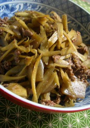 牛肉とごぼうの炒め煮-レシピのメイン写真