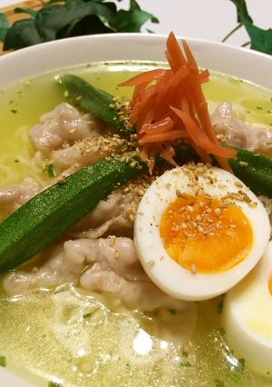 夏はサッポロ塩ラーメン✿ぷるるん豚しゃぶ-レシピのメイン写真
