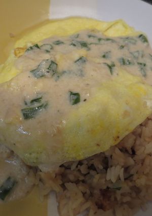美味しいクリームチキンオムライス-レシピのメイン写真