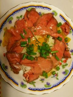 贅沢、絶品ローストビーフ丼-レシピのメイン写真