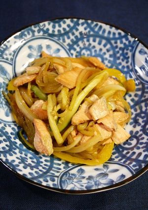 サーモンとズッキーニのみりん醬油炒め-レシピのメイン写真