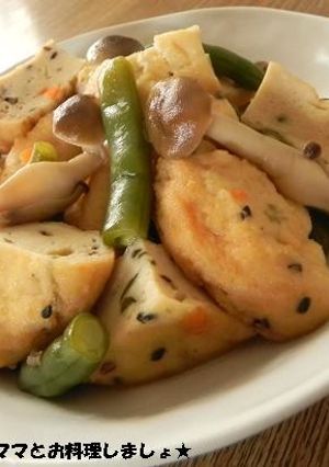 茅乃舎「煎り酒」でがんもとインゲンの煮物-レシピのメイン写真