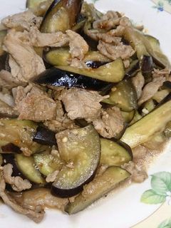 なすと豚肉の醤油味噌炒め♪-レシピのメイン写真