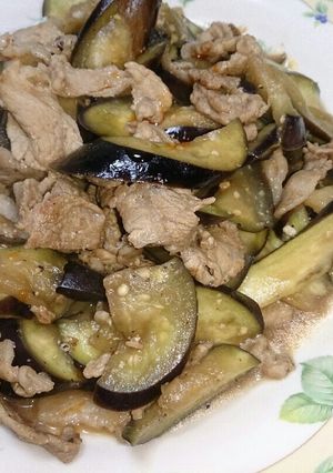 なすと豚肉の醤油味噌炒め♪-レシピのメイン写真