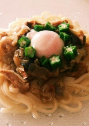 残り物で冷やし肉うどん-レシピのメイン写真