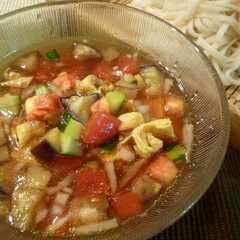 รูปของ 冷し麺にお勧め♪五色の彩りピリ辛麺つゆ