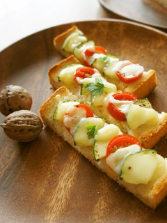 夏野菜とチーズで*スティックサンド-レシピのメイン写真