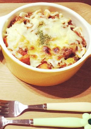 いつもとは違う味で、、、ミートグラタン♪-レシピのメイン写真