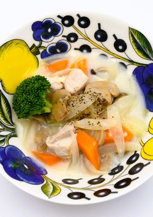 かるしお®　鶏肉と野菜のホワイトシチュー-レシピのメイン写真