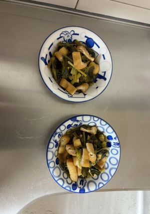 簡単小松菜とうすあげの煮浸し-レシピのメイン写真