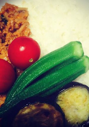 夏野菜のキーマカレー-レシピのメイン写真