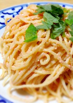 シーザードレッシングで時短たらこスパ-レシピのメイン写真