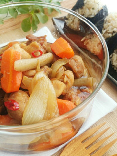 作り置き✾鶏肉と根菜のめんつゆ煮-レシピのメイン写真