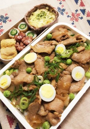 スタミナ弁当!生姜焼き丼❥❥-レシピのメイン写真