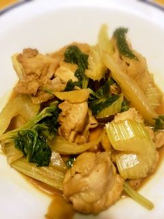 鶏肉とセロリのみそ炒め-レシピのメイン写真
