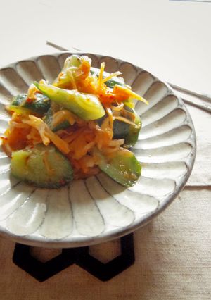 簡単ピリ辛！＊きゅうりと野菜のキムチ風＊-レシピのメイン写真