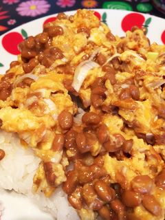 簡単☆納豆卵とじ丼☆-レシピのメイン写真