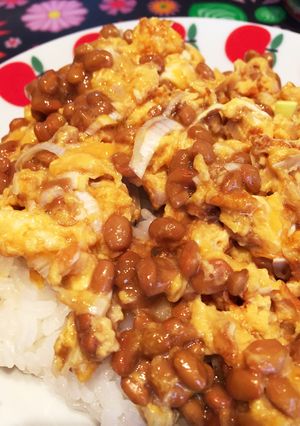 簡単☆納豆卵とじ丼☆-レシピのメイン写真