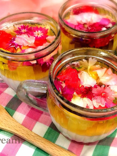 超かわいい♡食べられるお花のゼリー-レシピのメイン写真