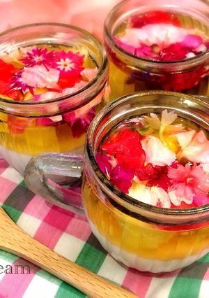 超かわいい♡食べられるお花のゼリー-レシピのメイン写真
