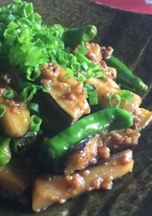うちの！甘辛麻婆茄子！-レシピのメイン写真