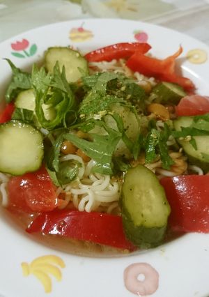 なめこおろし冷やしぶっかけ塩ラーメン-レシピのメイン写真